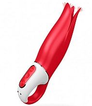 Wasserdichter Klitoris-Vibrator mit flatternden Lamellen rot Satisfyer Vibes Power Flower Vibrator