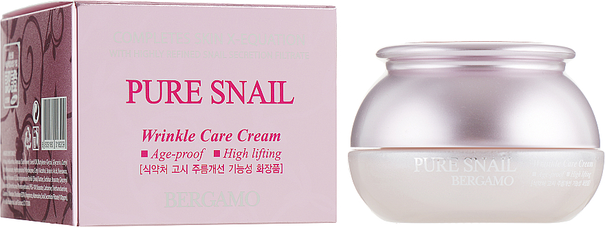 Anti-Falten Gesichtscreme mit Schneckenschleim - Bergamo Pure Snail Wrinkle Care Cream