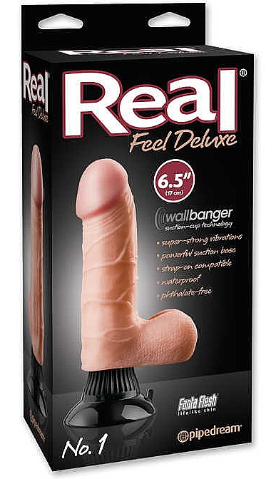 Saugnapf-Vibrator nudefarben №1 - PipeDream Real Feel Deluxe №1