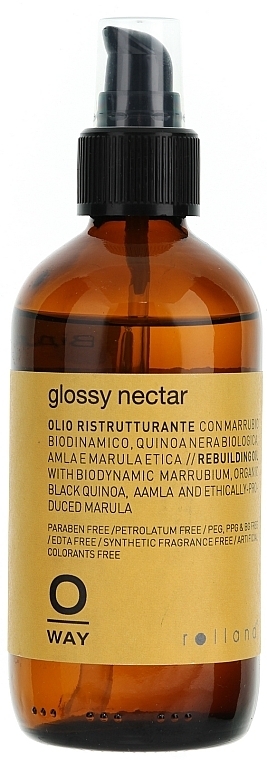 Óleo para restauração capilar - Rolland Oway Glossi Nectar