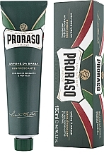 Creme de barbear com mentol e eucalipto Proraso Green Shaving Cream