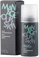 Antitranspirante masculino Dr. Spiller Manage Your Skin Mild Antiperspirant