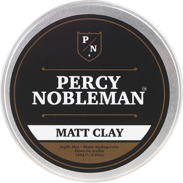 Argila para modelação cabelo com acabamento fosco - Percy Nobleman Matt Clay