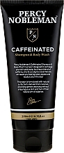 Gel-champô de cafeína para homens Percy Nobleman Caffeine Shampoo & Body Wash