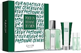 Caron Pour Un Homme de Caron Conjunto (edt/125ml + edt/5ml + edp/5ml + sh/gel/75ml)