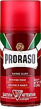 Espuma de barbear para barba grossa com manteiga de Karité e sándalo Proraso Red Shaving Foam