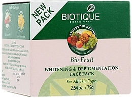 Máscara clareadora perfeita "Bio Fruta" Biotique Fruit Whitening & Depigmentation Facewash