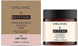 Máscara Noturna para pele seca Organic & Botanic Amazonian Berry Sleeping Mask