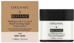 Creme Hidratante Noturno para pele seca Organic & Botanic Madagascan Coconut Rejuvenating Night Moisturiser For Dry Skin