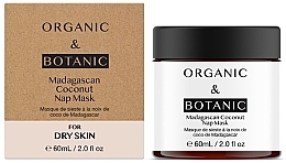 Máscara facial noturna Organic & Botanic Madagascan Coconut Nap Mask