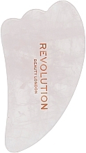 Massageador Gua Sha para rosto, quartzo rosa, embalagem clara Revolution Skincare Rose Quartz Gua Sha