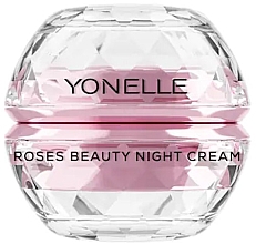 Ночной крем для лица и кожи вокруг глаз Yonelle Roses Beauty Night Cream Face & Under Eyes