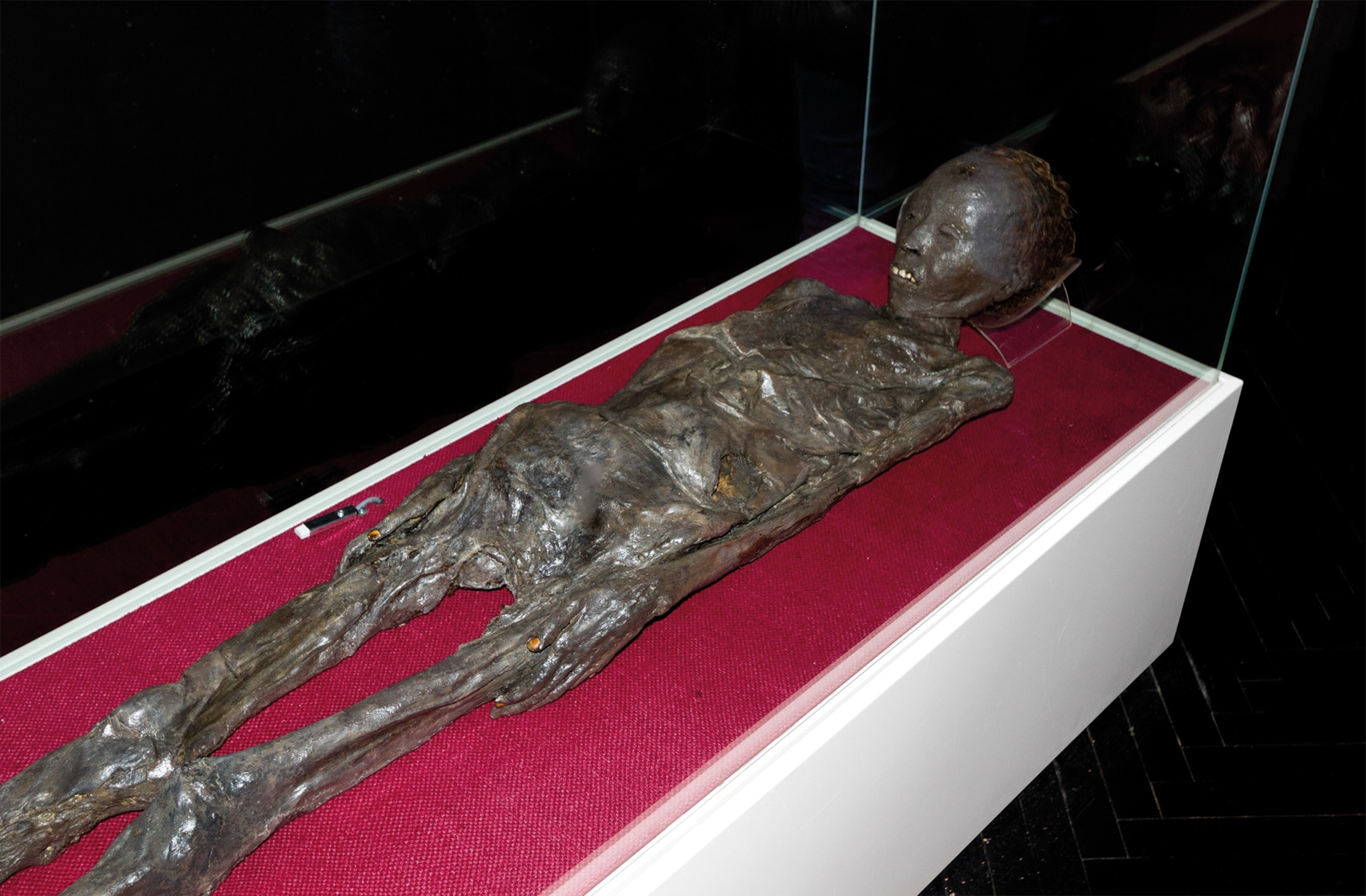 A mummified Egyptian woman at the Archaeological Museum of Zagreb is thought to be from the fourth to first centuries B.C.