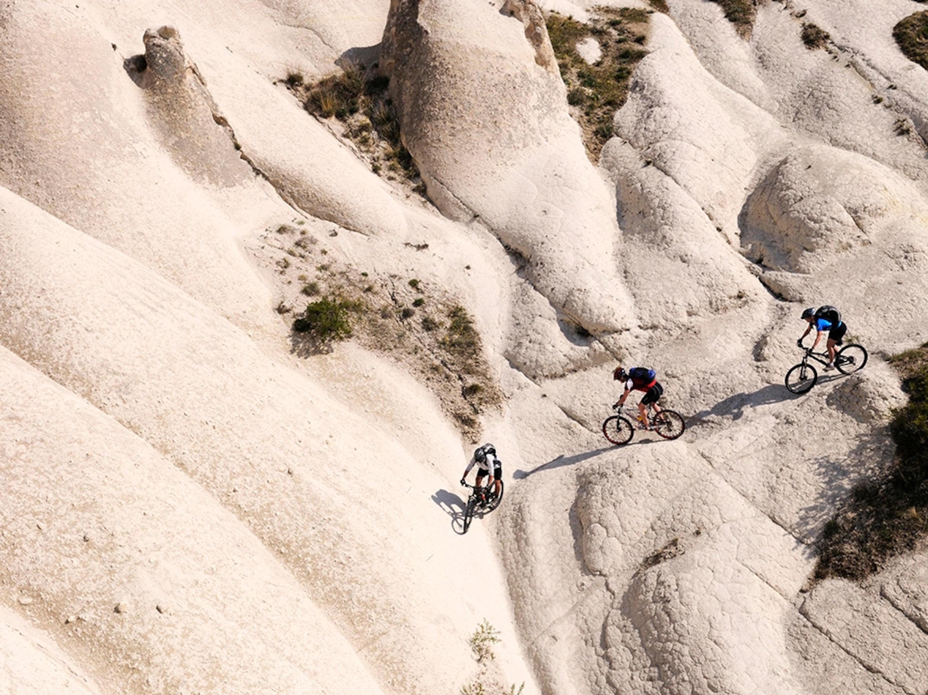 mountain bikers, Cappadocia, Turkey