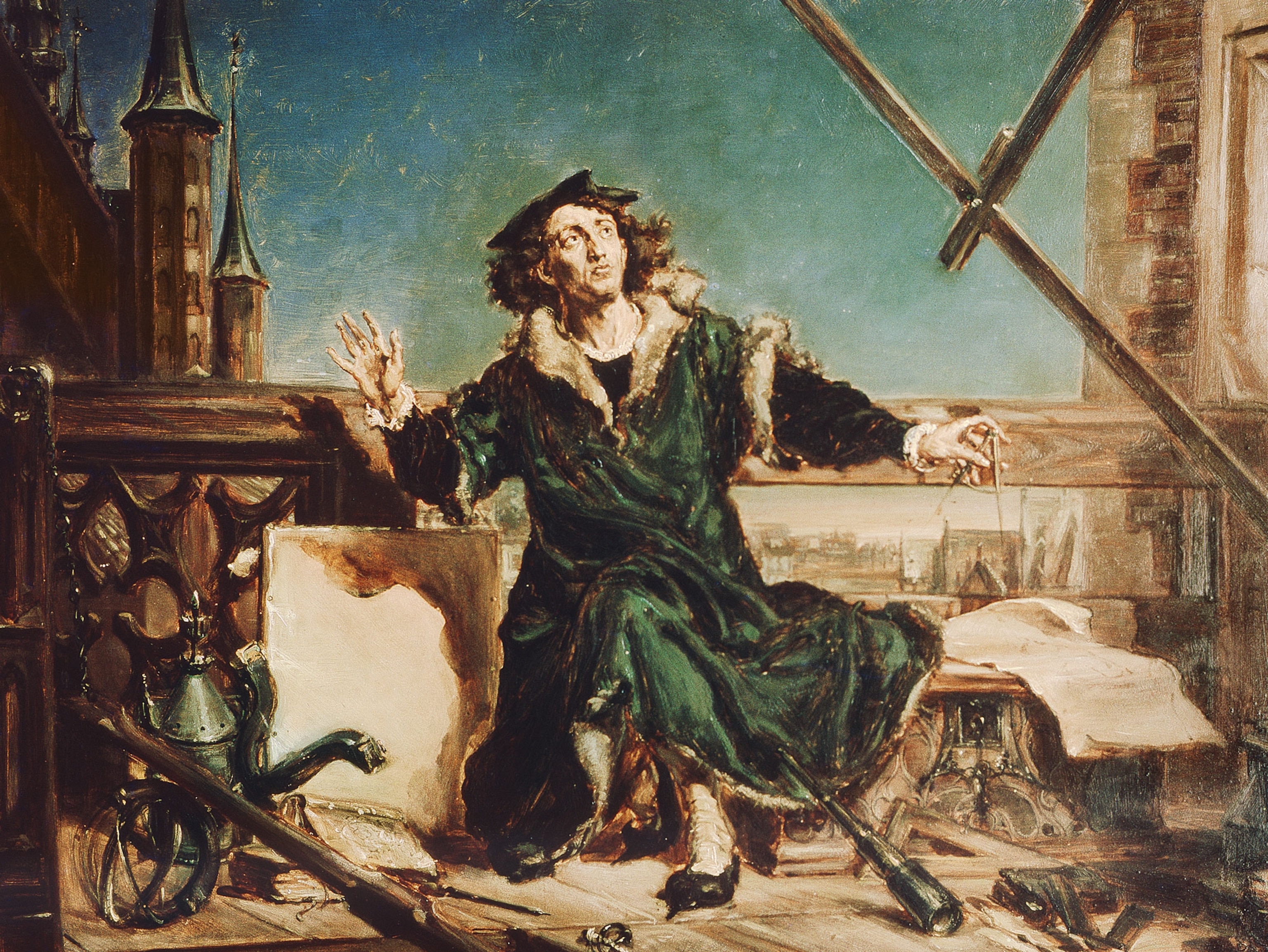 1873 oil painting by Jan Matejko of Copernicus