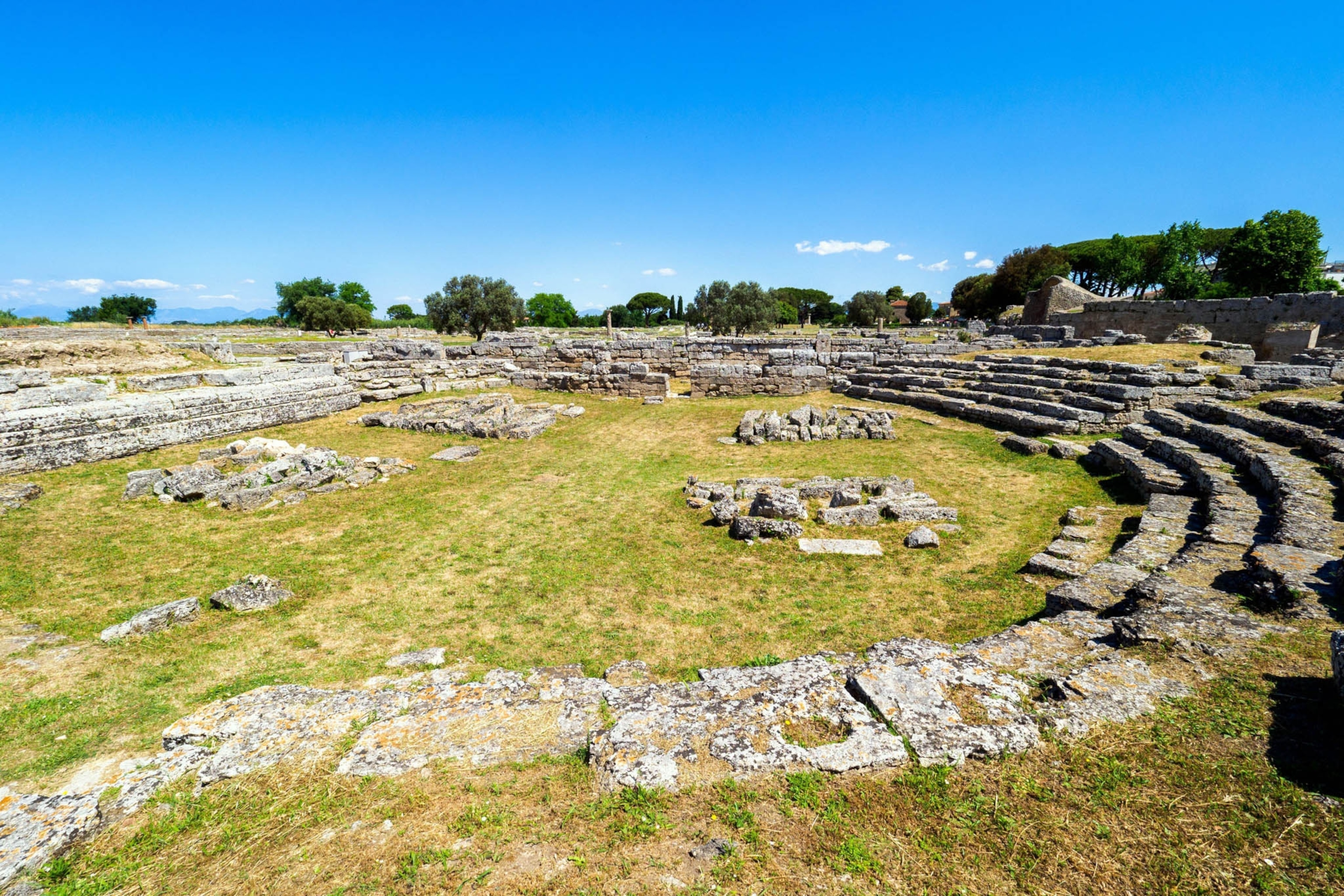 Ruins of a comitium in Salerno, Italy