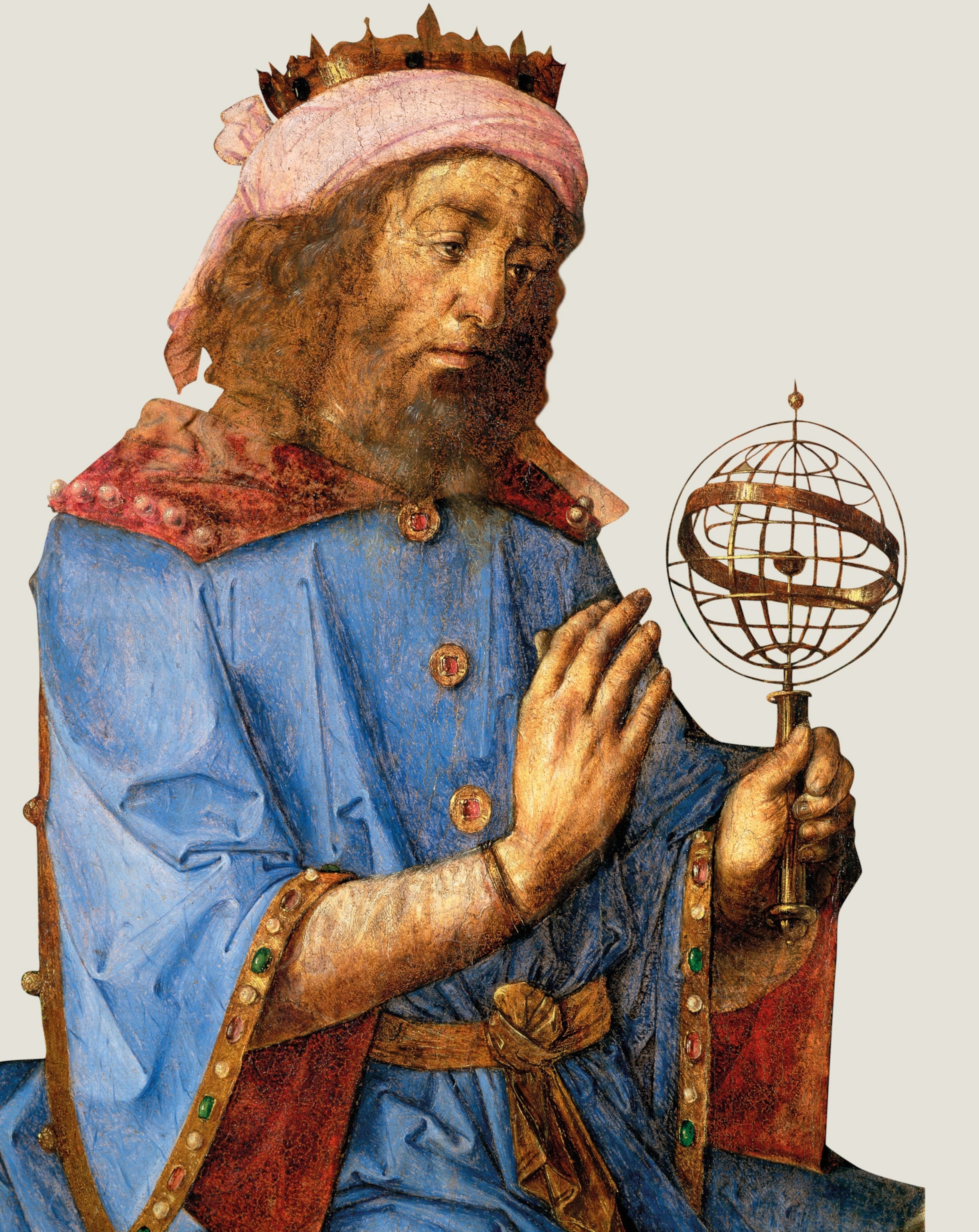 Ptolemy in a 1476 painting by Pedro Berruguete