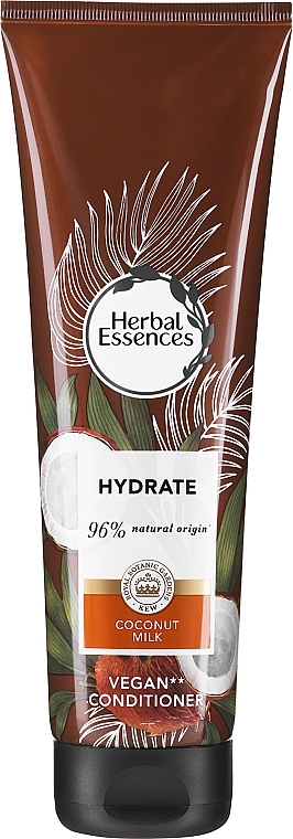 Moisturizing Conditioner "Coconut Milk" - Herbal Essences Hydrate Coconut Milk Vegan Conditioner 96% Natural Origin