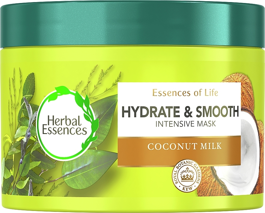 Hydrate & Smooth Hair Mask - Herbal Essences Hydrate & Smooth Coconut Milk Intensive Hair Mask