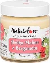 Naturlig kroppssmør 'Søt bringebær & Bergamot' Naturolove Kroppssmør