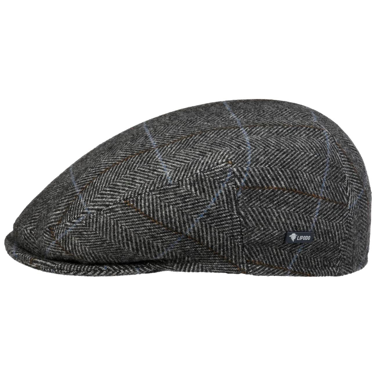 Lipodo Flat Cap (1-St) Schirmmütze mit Schirm, Made in Italy