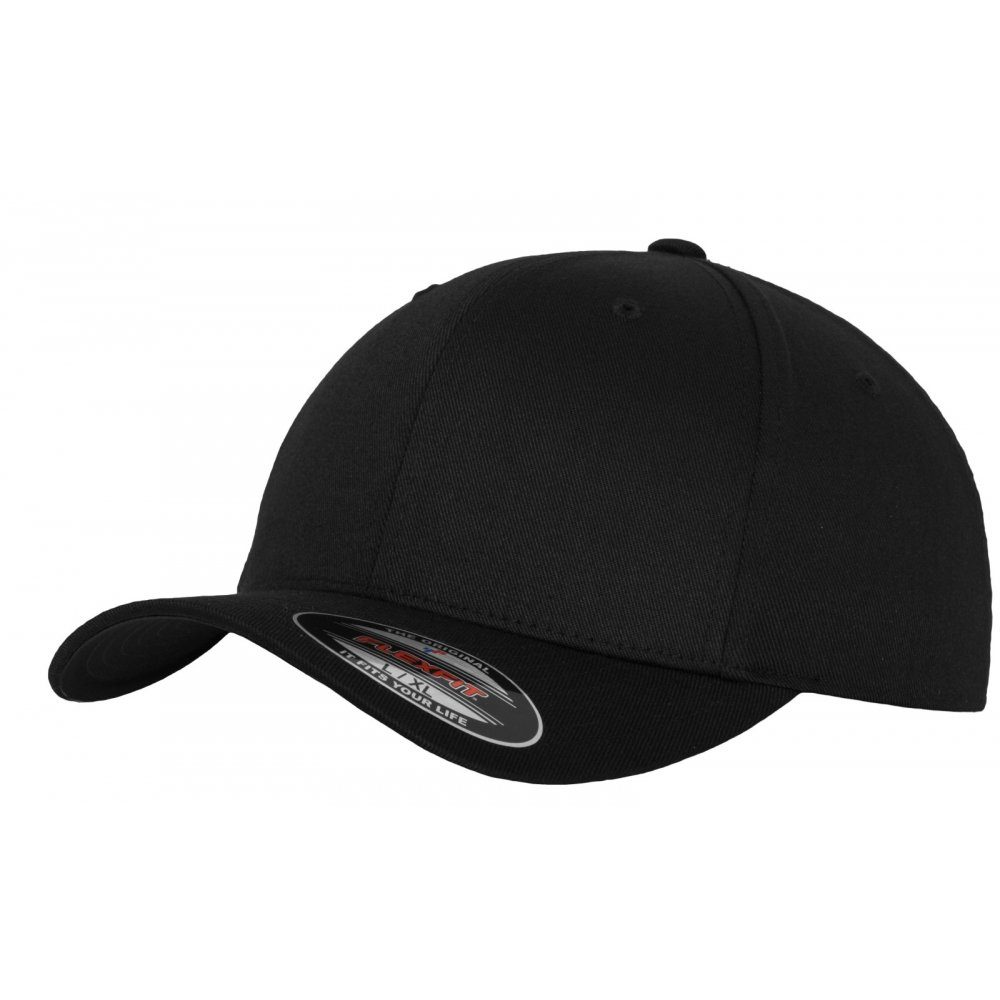 Flexfit Flex Cap Wooly Combed Cap black-black - S-M