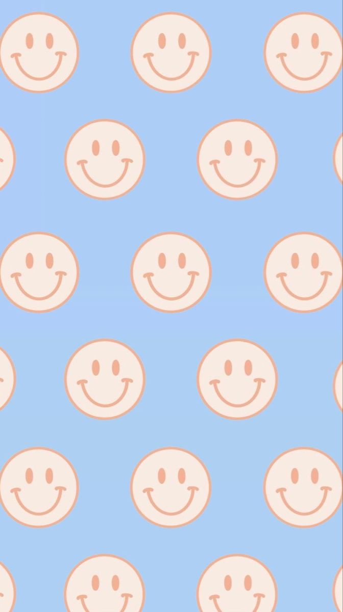 Simple Smiley Face Blue Wallpapers  Indie Smiley Face Wallpaper iPhone