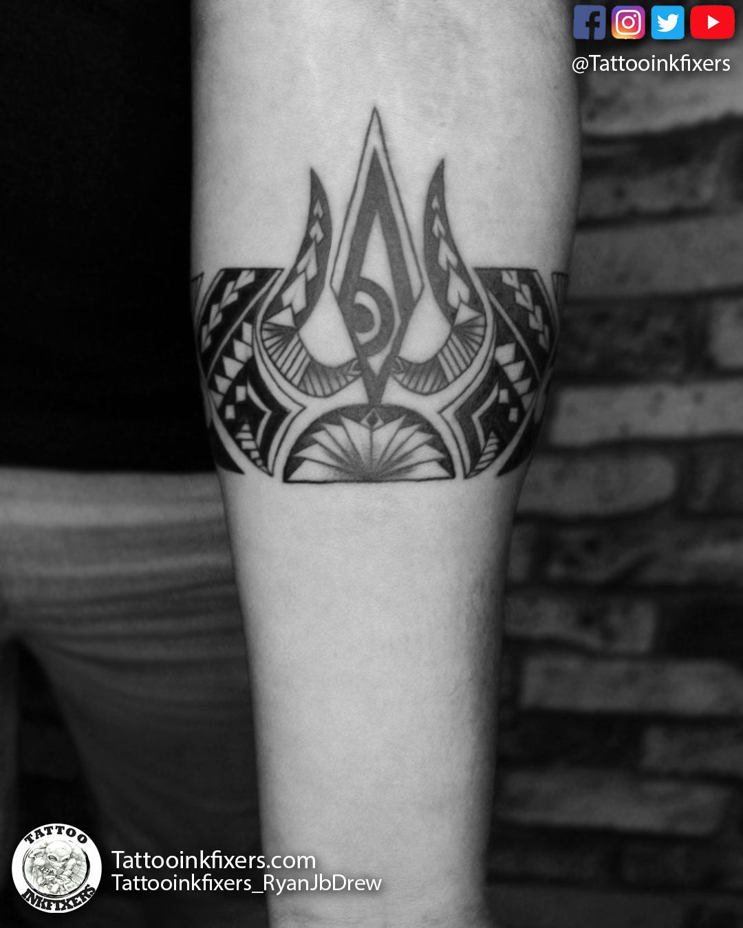 Tattooinkfixers  Custom Trishul band tattoo beautifully  Facebook