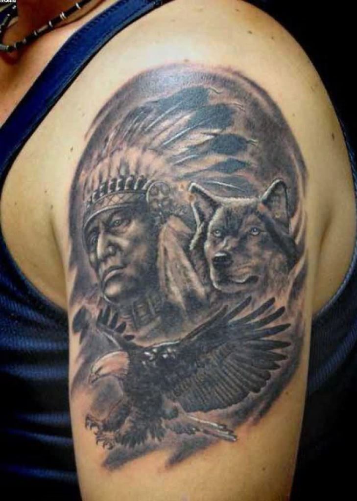 Native American Wolf Tattoos And Meanings