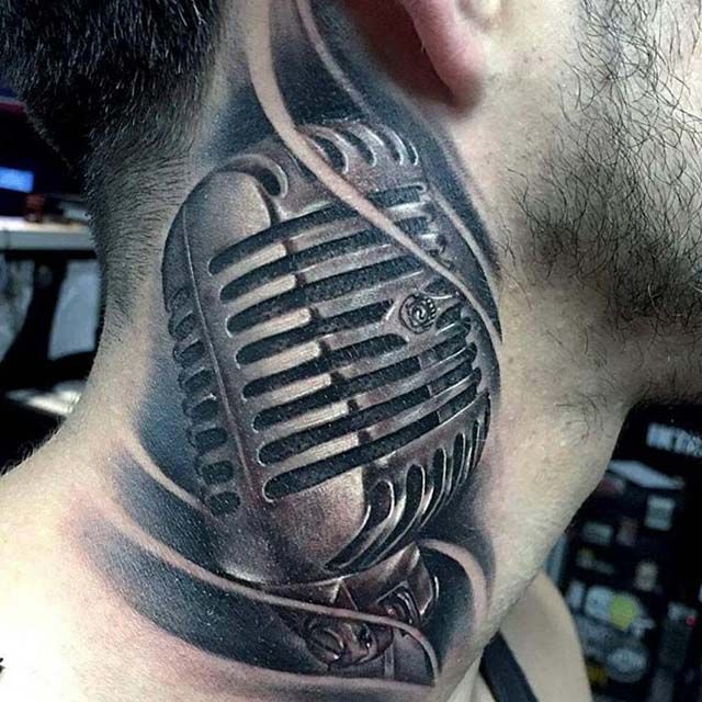 Tattoo uploaded by Lavon Tomlin  microphone tattoo  Tattoodo