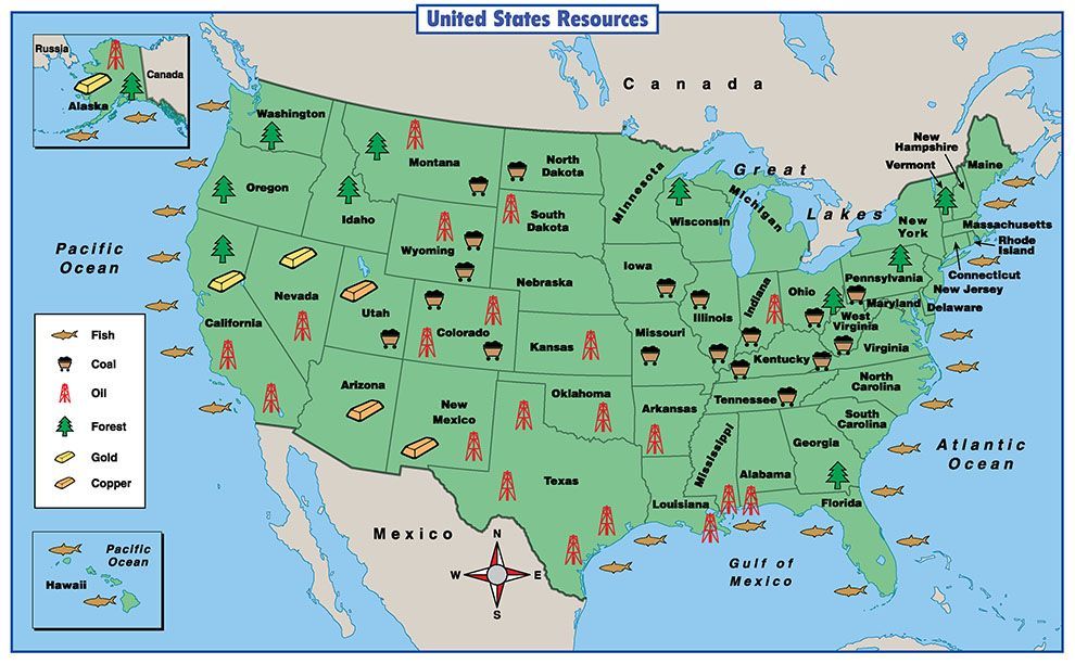 Natural Resources Map