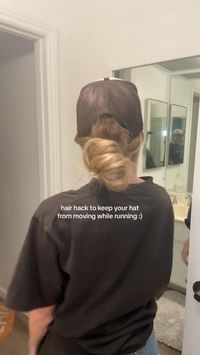 Hair hack to keep your hat and hair in place

Hair hack to keep your hat and hair in place especially when working out or running

Gym hairstyle, hair hacks, running hairstyles 

