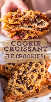 A must-try dessert, Cookie Croissant (Le Crookies) a.k.a Paris viral Cookie Croissant. This easy recipe shows how to make flaky, buttery croissants stuffed with delicious chocolate chip cookie dough. It’s the perfect sweet treat! One bite and you’ll know why is worth the hype!