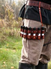 Redbrown Legmounted potion rack for LARP by AgincourtArms on Etsy, $55.00