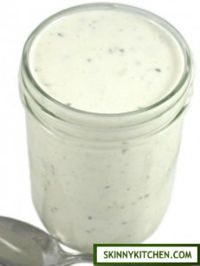 The BEST Skinny Ranch Dressing (3 ingredients) It tastes amazing and so easy to make. Each 2 tablespoons serving has just 30 calories, 1.8g fat & 1 Weight Watchers POINTS PLUS. http://www.skinnykitchen.com/recipes/the-best-skinny-ranch-dressing-3-ingredients