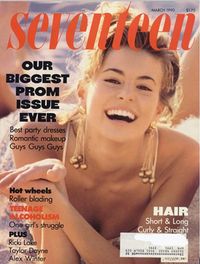 I called those earrings in :). March 1990 cover with fifteen-year-old Niki Taylor