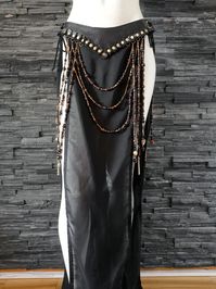 Dream Warriors Black Linen Overskirt/ Long See Through Skirt. - Etsy