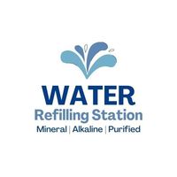 water logo, creative water logo, water refilling station, water station, mineral, alkaline, water, aqua, liquid, drinking water, purified water, drop, droplets, spring water, refilling station