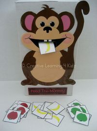 FEED THE MONKEY Activity - Autism Speech ABA Therapy PECS