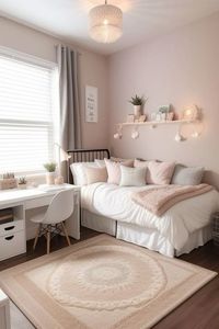 No matter, if you are decorating a teen girls’ room or a tiny dorm room, aesthetic rooms are essential to making the room comfortable and fun.  #aesthetic  #bedroom  #bedroomdecorideas  #girlsroomideas  #teengirlbedroomideas