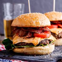 Classic bacon and cheeseburger