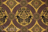 Byzantine Brocade with Winged Lions in Medallions - Sartor