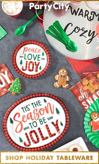 ‘Tis the season to host parties. Shop holiday tableware now available at Party City.