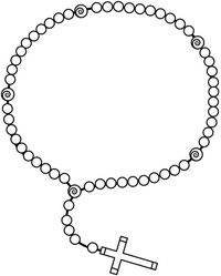 Rosary Coloring page