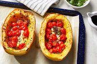 Baked Feta & Tomato Spaghetti Squash