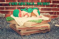 Crochet Teenage Mutant Ninja Turtle Inspired Newborn Photo Prop Set ---have to figure out how to make something like this