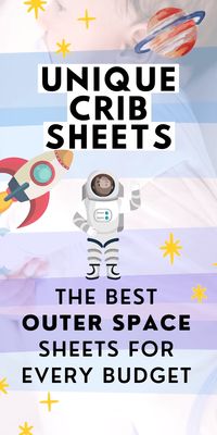 Are you doing solar system nursery decor for your baby boy’s room? Check out these amazing planet crib sheets, galaxy crib bedding, and constellation sheets! Lots of fun ideas for celestial crib bedding, rocket ship crib bedding, and planet crib bedding for your baby’s outer space themed nursery! #outerspacenursery #boycribbedding
