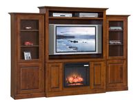 Amish Mayfair Fireplace Entertainment Center