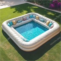 Elevate your outdoor fun with this inflatable pool sofa, perfect for adult parties and relaxation. Whether you're hosting a poolside gathering or enjoying some solo time, this durable and comfy sofa is easy to set up and transport. Make every pool day unforgettable with this ultimate entertainment essential! Product name: Best Inflatable Sofa Pool Outdoor Playhouse Equipment Inflatable Pool Sofa Party Entertainment For Adults Size (LxWxH): 4x4M /13x13ft Colors: Same as the picture or free custom