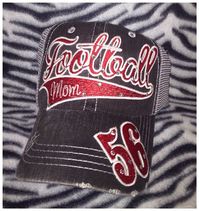 Personalized Football Mom Hat by RebelChicks on Etsy